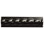 Trenza Grand 2" x 7-7/8" Glossy Ceramic Chair Rail / Crown Wall Tile Trim in Nero