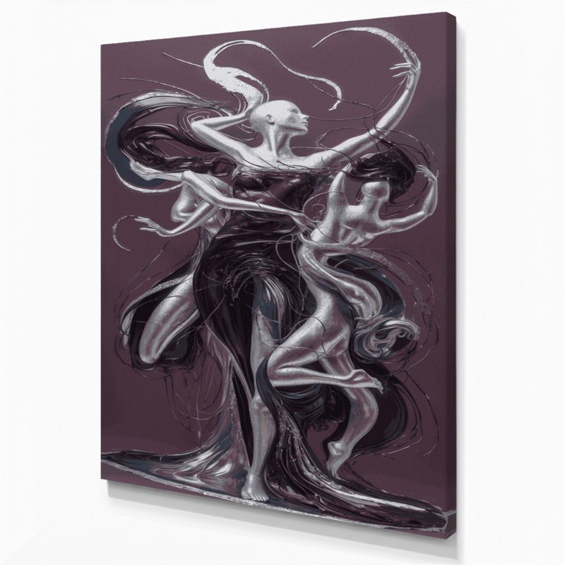 Abstrait art figuratif brun sur toile 98, H 18 po x l 12 po