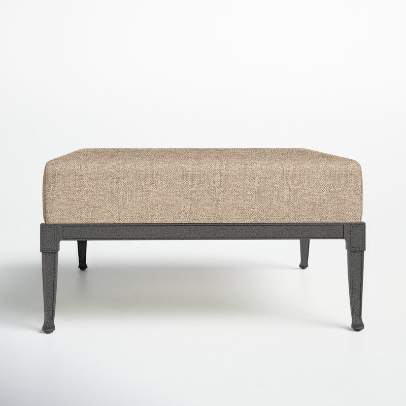 Repose-pieds d'extérieur Wiltshire, Étain, Prescott Dove Check Sunbrella®