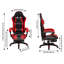 Adjustable Reclining Ergonomic Swiveling Game Chair with Footrest-2098089700