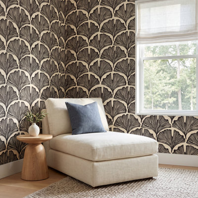 Papier peint peler et coller Feather Palm par Novogratz