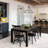 Vendramin Modern 3-Light Seeded Glass Chandelier Industrial Linear Island Pendant Lights