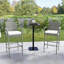 Tabouret de bar d'extérieur 30 po avec coussin Knittie-1922980535