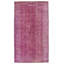Tapis rose foncé en laine noué à la main de conception unique 2000 pi 5 pi 6 po x 8 pi 7 po Odalomen