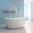 65'' x 33'' Freestanding Soaking Solid Surface Bathtub-112293184
