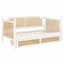 Lit de jour en rotin avec 2 grands tiroirs de rangement, structure en bois durable-255779507