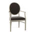 Hughes Upholstered King Louis Back Arm Chair-843417264-843349974