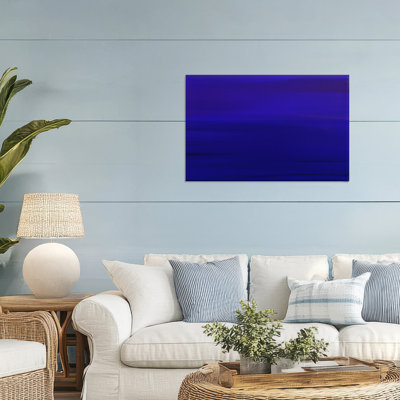 Deep Blue Abstract Canvas, design by Atelier Posters