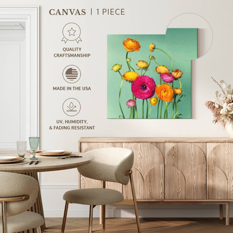 Harnek Ranunculus Flower Bouquet, 30" H x 30" W