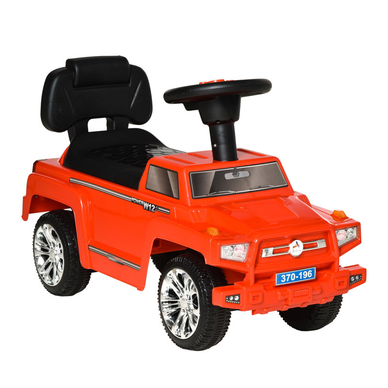 Red Toddler SUV Style Ride-On Car with Music and Lights