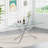 Darlene 60" Glass Dining Table Set Modern Dining Room Table Set  X-Shape Pedestal Glass Table with Dining Chairs, Dining Set for Dining Living Room-114316185-114316189-123467531