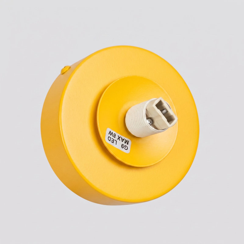 Yoli Steel Flush Mounted Sconce, Yellow