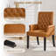 Fauteuil capitonné rembourré à dossier haut, similicuir-1886541568