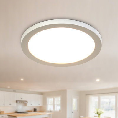 Ensemble de 20 ampoules encastrées rondes à DEL 1 lumière à intensité variable moderne