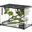 Réservoir de reptile 14 gallons avec ensemble de décoration. Vue à 360 °, coffre-fort, pour terrasses pour lézards et plus, feuille d'érable noire et lézards cachettes, serpents, grenouilles, araignées