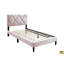 Lit avec tête de lit ajustable 1 pièce, meubles de chambre en velours pour chambre d'enfant-136156135-136156154