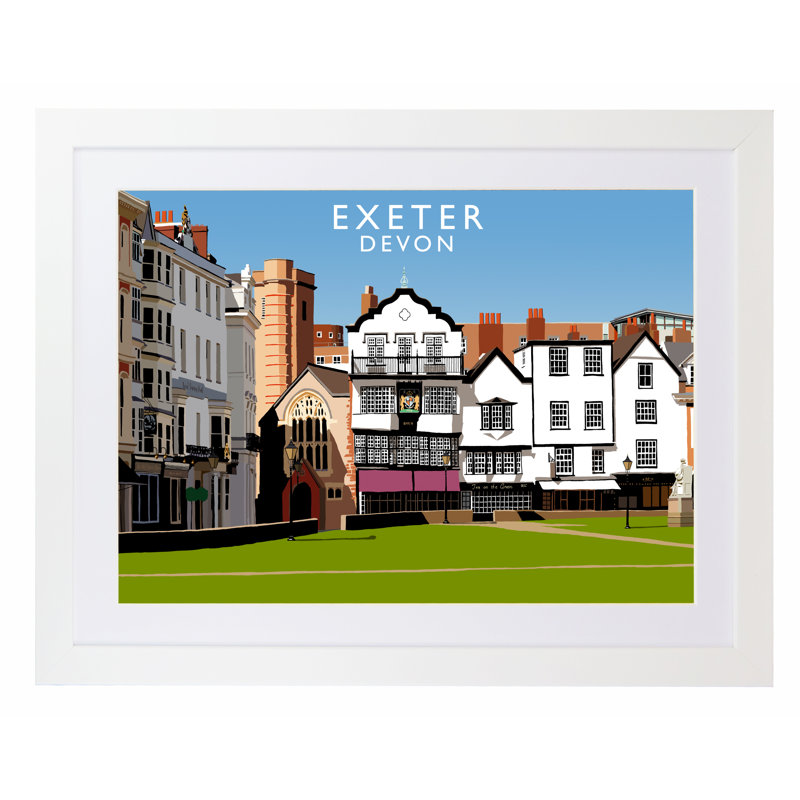 Richard O'Neil - Print, 33.5 cm H x 43.5 cm W x 2.2 cm D, White Wood Frame