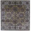 Hand-Knotted High-Quality Beige Square Area Rug