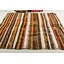 Grand kilim turc rétro brun pour la décoration intérieure idéal pour les chambres à coucher avec un design tribal