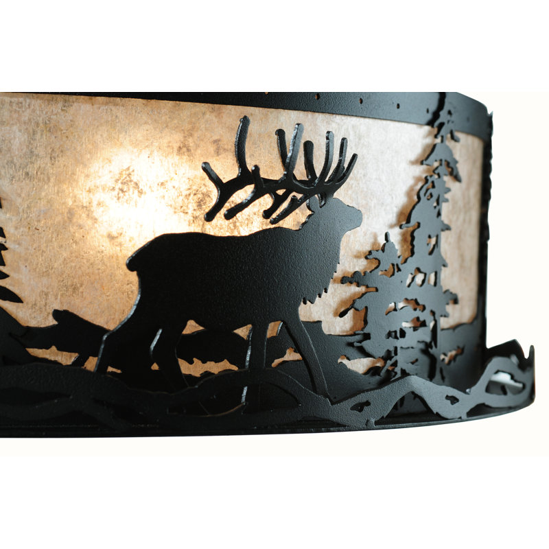 Rustic Lodge 4 - Light Flush Mount