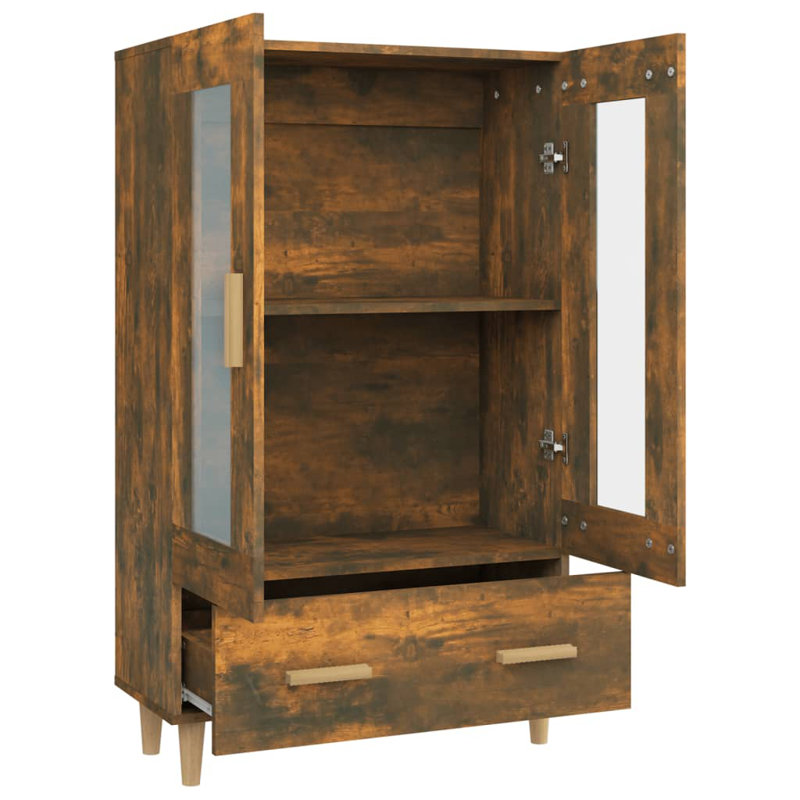 Joelliane Rectangle Accent Cabinet, Smoked Oak