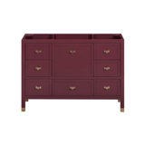 Alana 48 in. Single Sink Bathroom Vanity in Burgundy Red