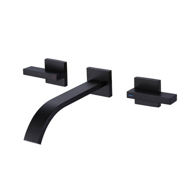 Wall Mounted Optional 2-handle Bathroom Faucet
