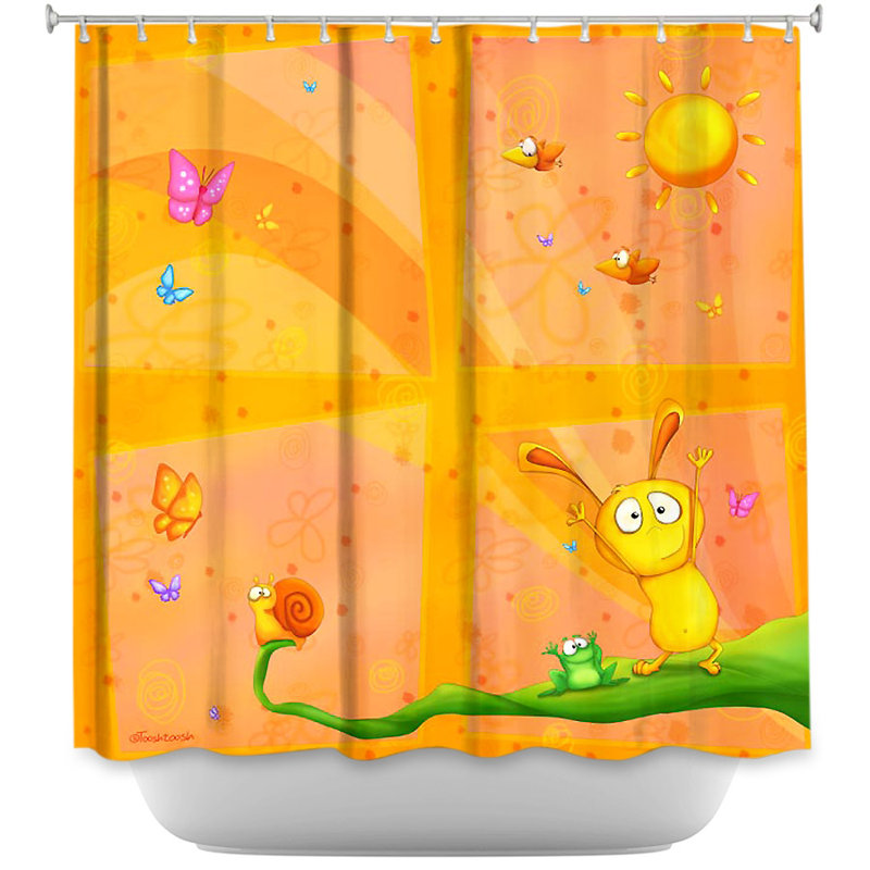 Rideau de douche simple happy baby