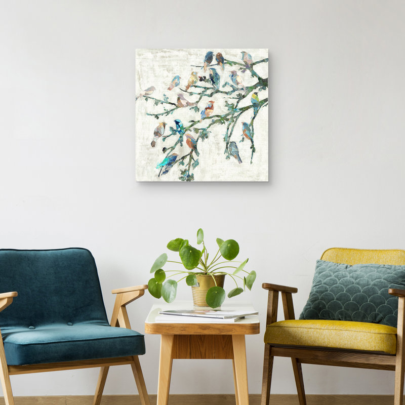 « Wings of Spring I » par Dixon Design - reproduction de peinture sur toile tendue, H 24 po x l 24 po x P 2 po