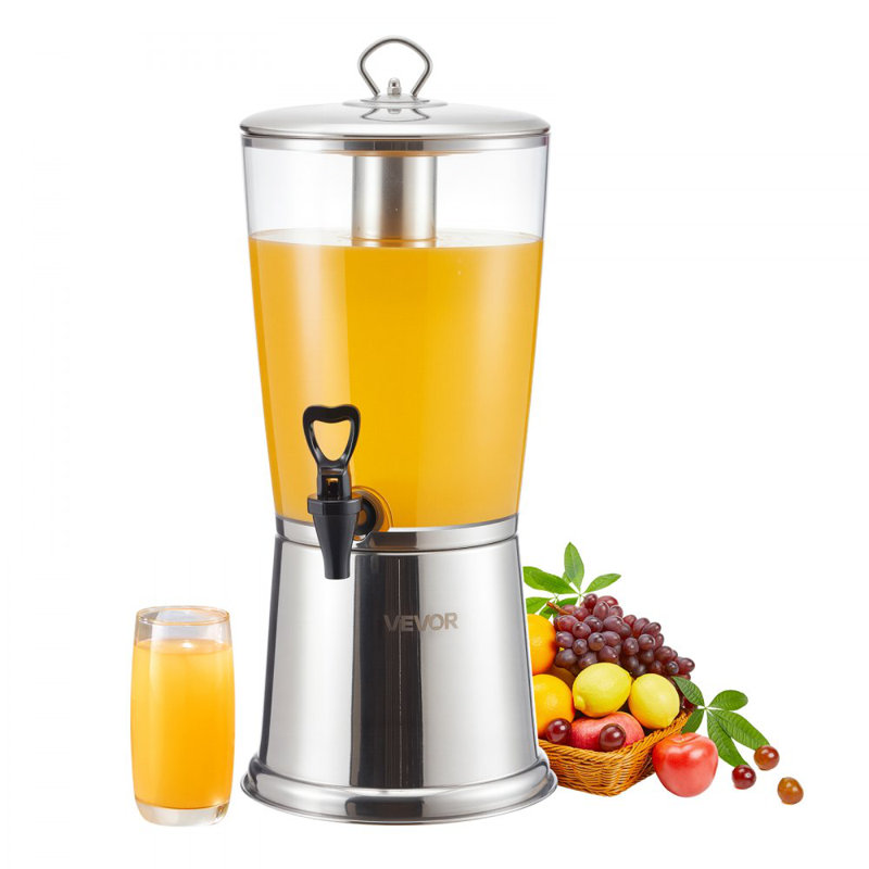 Distributeur de boissons 2,1 gallons pour les fêtes avec chambre à glace Spigot