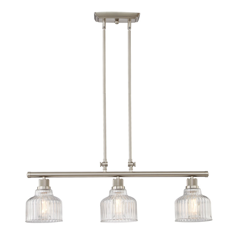 Luminaire suspendu pour îlot de cuisine 3 lumières DEL Whigham