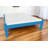 Caribbean Blue Solid Wood Queen Bed Frame