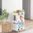 Kitchen Storage Cart,multifunction Utility Rolling Storage Organizer,mobile Shelving Unit Cart With Lockable Wheels-1178069681