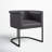 Virgil Faux Leather Upholstered Arm Chair-165024550