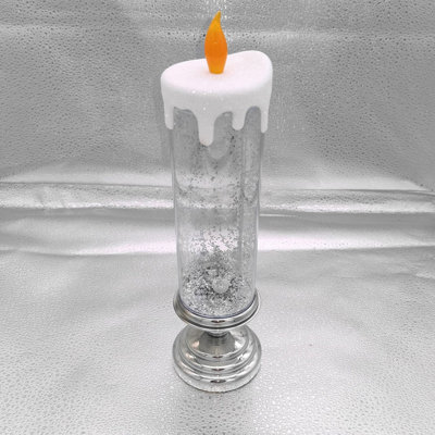 LED Water-filled Wax Candle Lamp