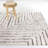 Knowles Cream Modern Striped Area Rug-380256120
