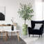 Arbre artificiel dans un pot de fleurs moderne, faux arbre en soie d'eucalyptus (décoration en pot et arbre)-1405887917-1378564217