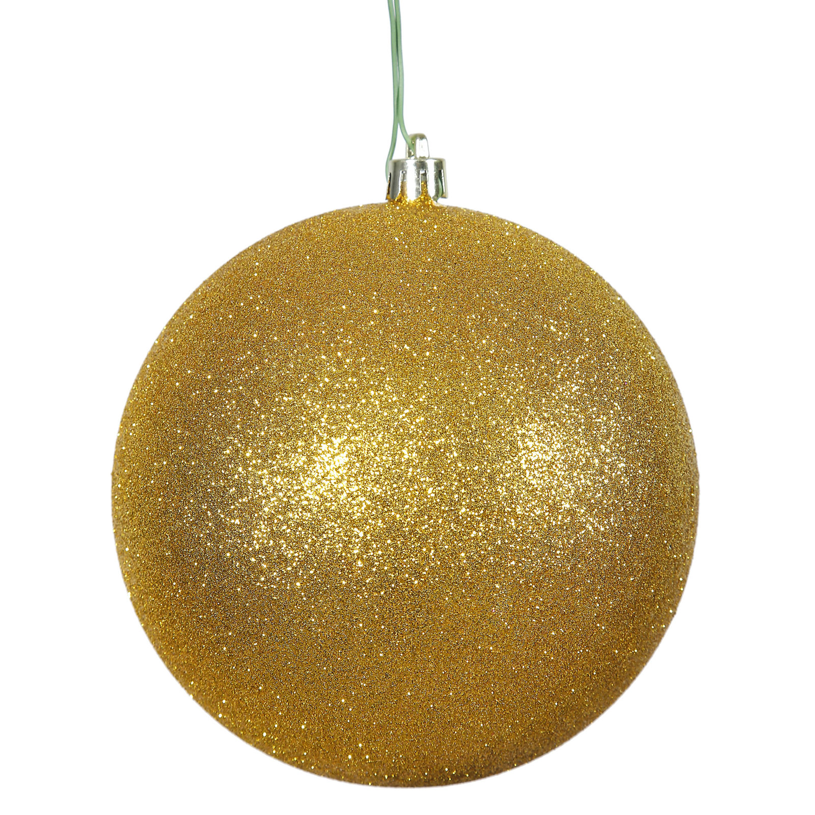Holiday Décor Ball Ornament, 2.75" H x 2.75" W x 2.75" D, Antique Gold