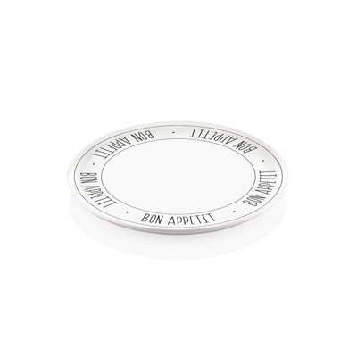 Élégante plaque de service en céramique de 12 po, couleur blanche | 100% lavable au lave-vaisselle | Parfait pour servir, recevoir et utiliser au quotidien | Conception durable et élégante | Idéal pour les fêtes à domicile et les repas