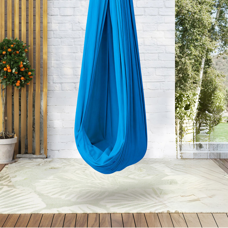 Balançoire à double couche pour hamac sensoriel, chaise suspendue d'intérieur avec quincaillerie robuste et thérapie à pression profonde