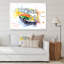 «Retro Grungy Hippy Bus», peinture sur toile-67440137-67440145