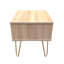 Allem 1 Drawer Bedside Cabinet (Ready Assembled)-1437853968