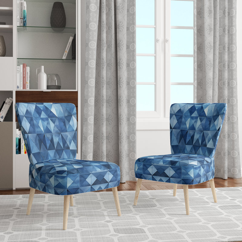 Chaise rembourrée Abstract, Side Chair Armless