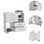 Commode Sohany, quatre tiroirs, deux tablettes ouvertes