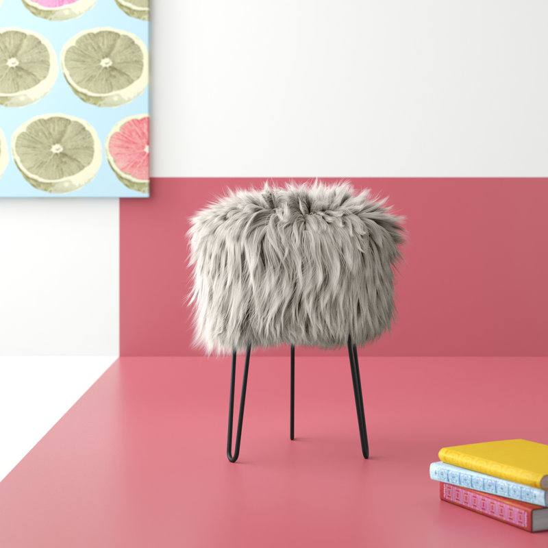 Tabouret d'appoint Caitin, Gris