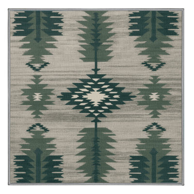 Washable Sagebrush Southwestern Area Rug