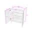 Meuble-lavabo compact avec lavabo en céramique, tablette intérieure ajustable en forme de U et portes doubles à fermeture en douceur