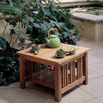 Mission Outdoor Square Teak Coffee Table
