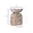 Marble White Brown Balanced Candle Holder