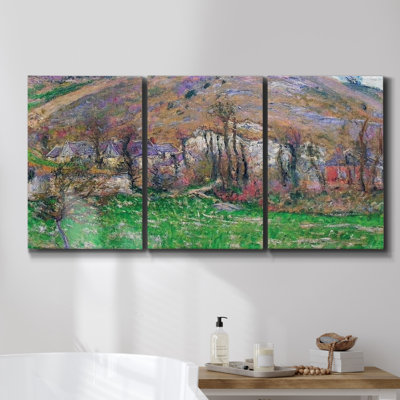 Le long de la côte I, reproduction sur toile 3 pièces